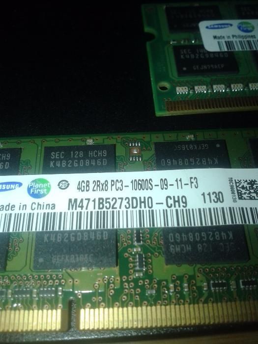 DDR3 4GB Hynix, Kingston, Samsung SO-DIMM 1600 1333 1066 MHz Intel/Amd