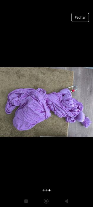 Tecido yoga aéreo violeta