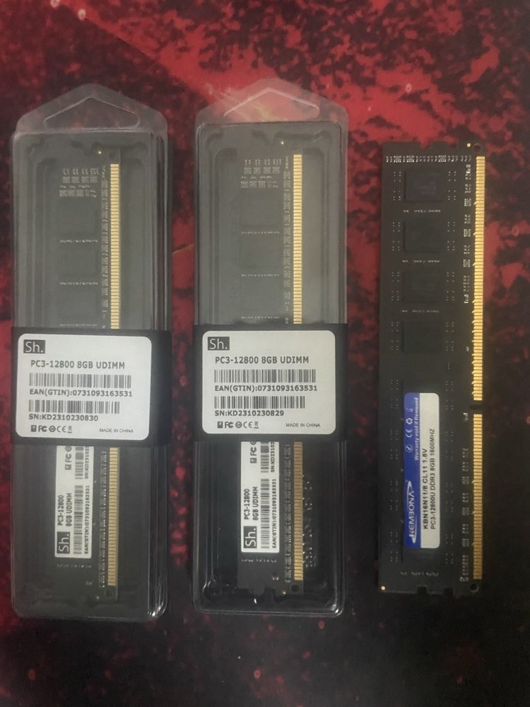 DDR3 8GB RAM 1600Mhz