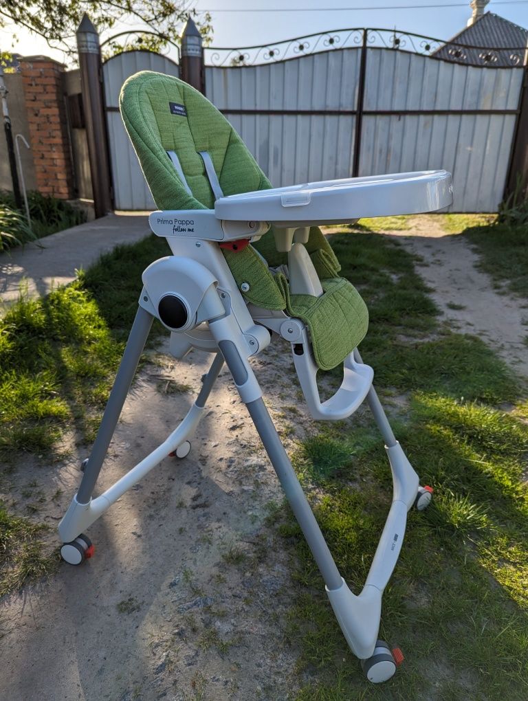 Дитячий стільчик Peg Perego Prima Pappa Follow Me Wonder Green