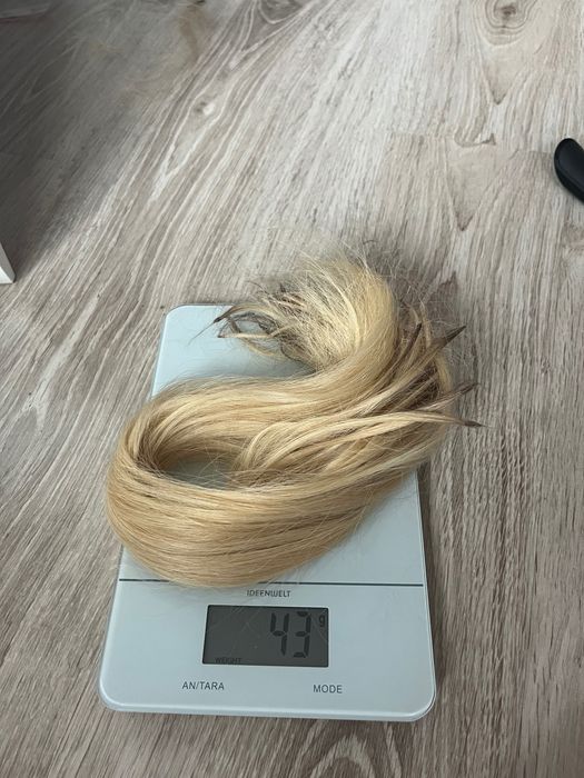 Włosy do przedłużania rozjasniane blond