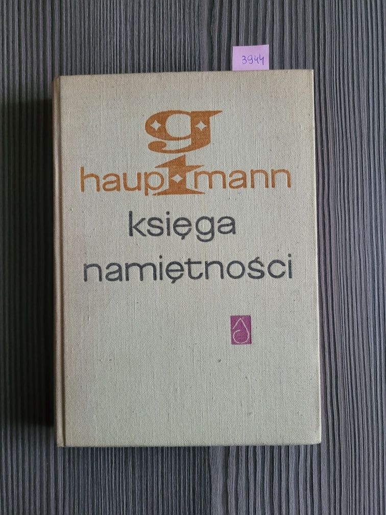 3944. "Księga namiętności" Gerhart Hauptmann