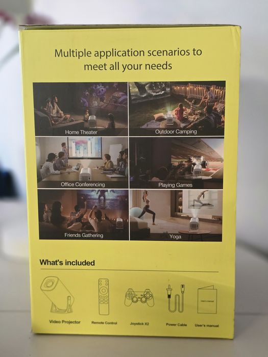 Projektor LED Full HD 1080p Smart TV 150" WiFi 4K 3D