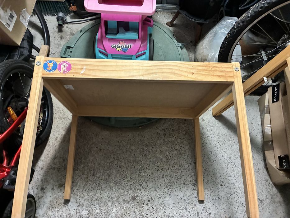 IKEA LATT Stolik dziecięcy i 2 krzesła DREWNO ZESTAW