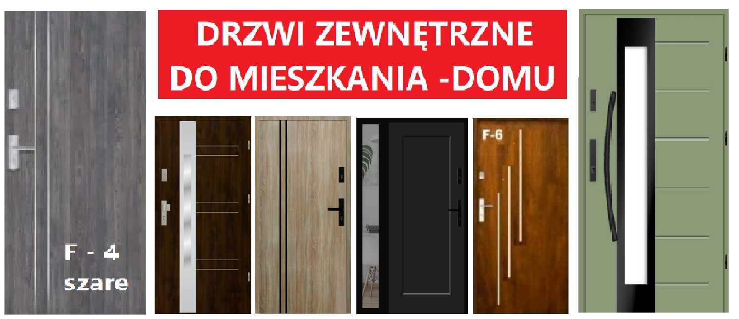 DRZWI wejściowe zewnętrzne do mieszkania  wewnątrzklatkowe Z MONTAŻEM
