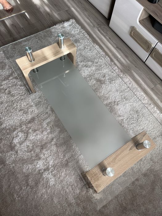 Mesa de centro de vidro