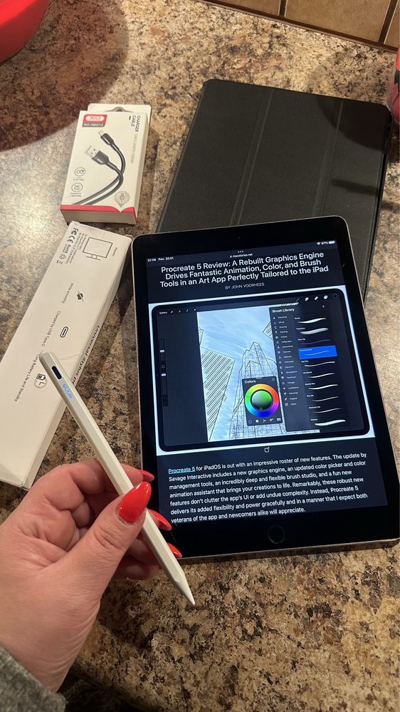 Tablet iPad Apple - TOUCH ID - PROCREATE