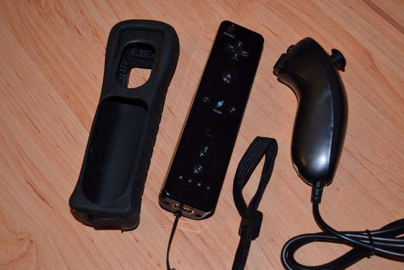 Comando NOVO Preto para Nintendo Wii + Nunchuk + Capa + Fita