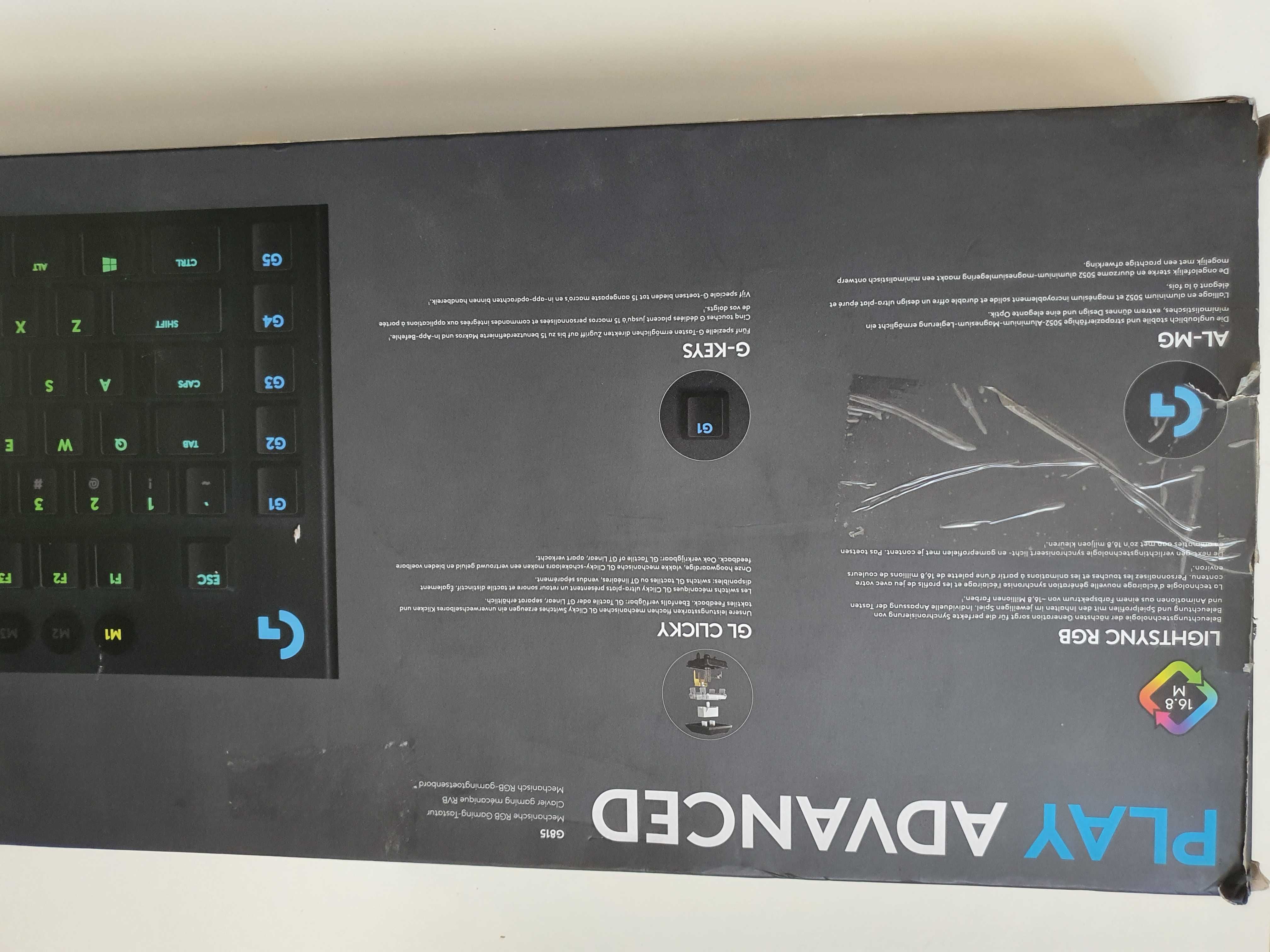 Klawiatura mechaniczna Logitech g815 Clicky QWERTZ