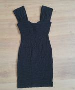 Hit sezonu mała czarna klasyka elegancja xs river island jedwabna mini