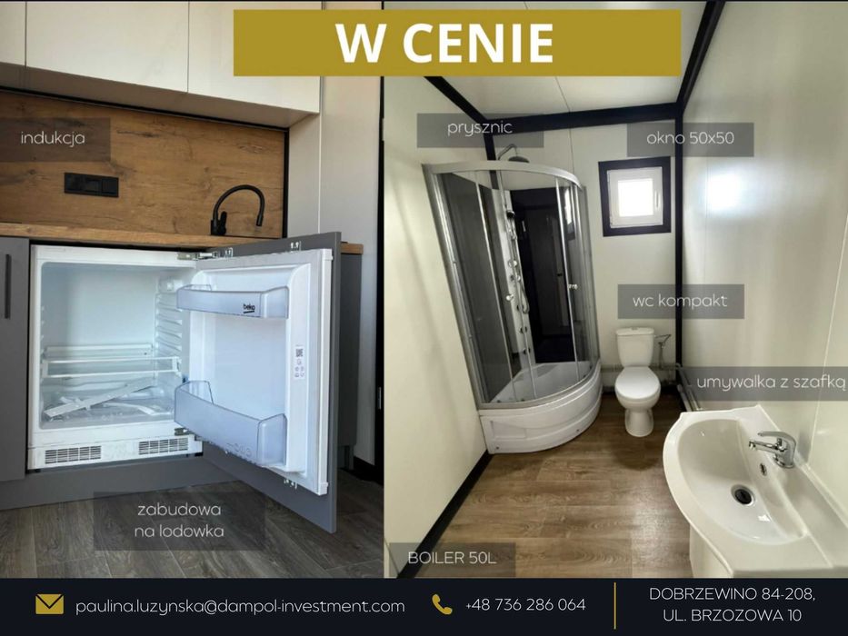 Nowoczesny Domek całoroczny 9X3/27m2/biuro/sklep/mobilny/letniskowy