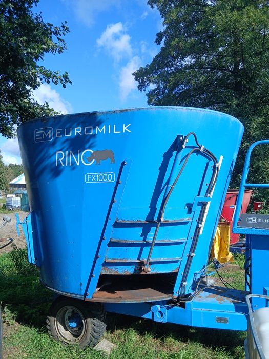 Paszowóz Wóz paszowy Euromilk 10m3 JAK NOWY przekłada dwubiegowa