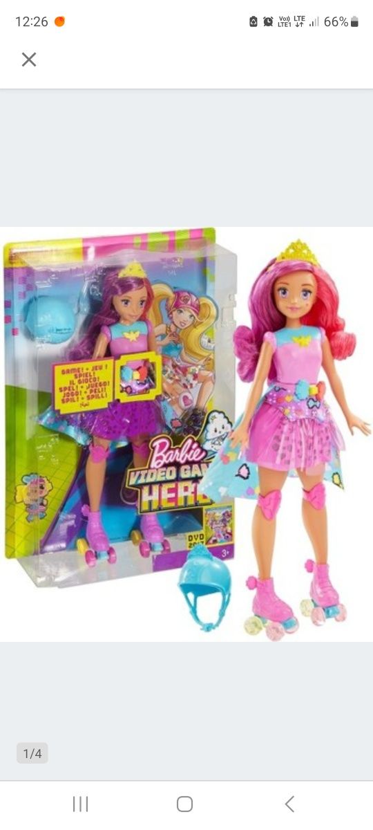 Lalka Barbie w świecie gier z grą pamięciową