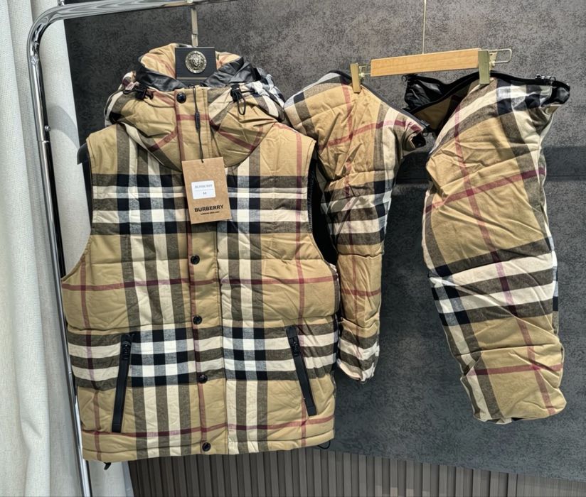 Пуховик burberry трансформер жилетка drip drill