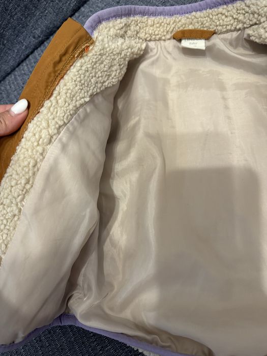 Детская куртка-шерпа 6-9 месяцев