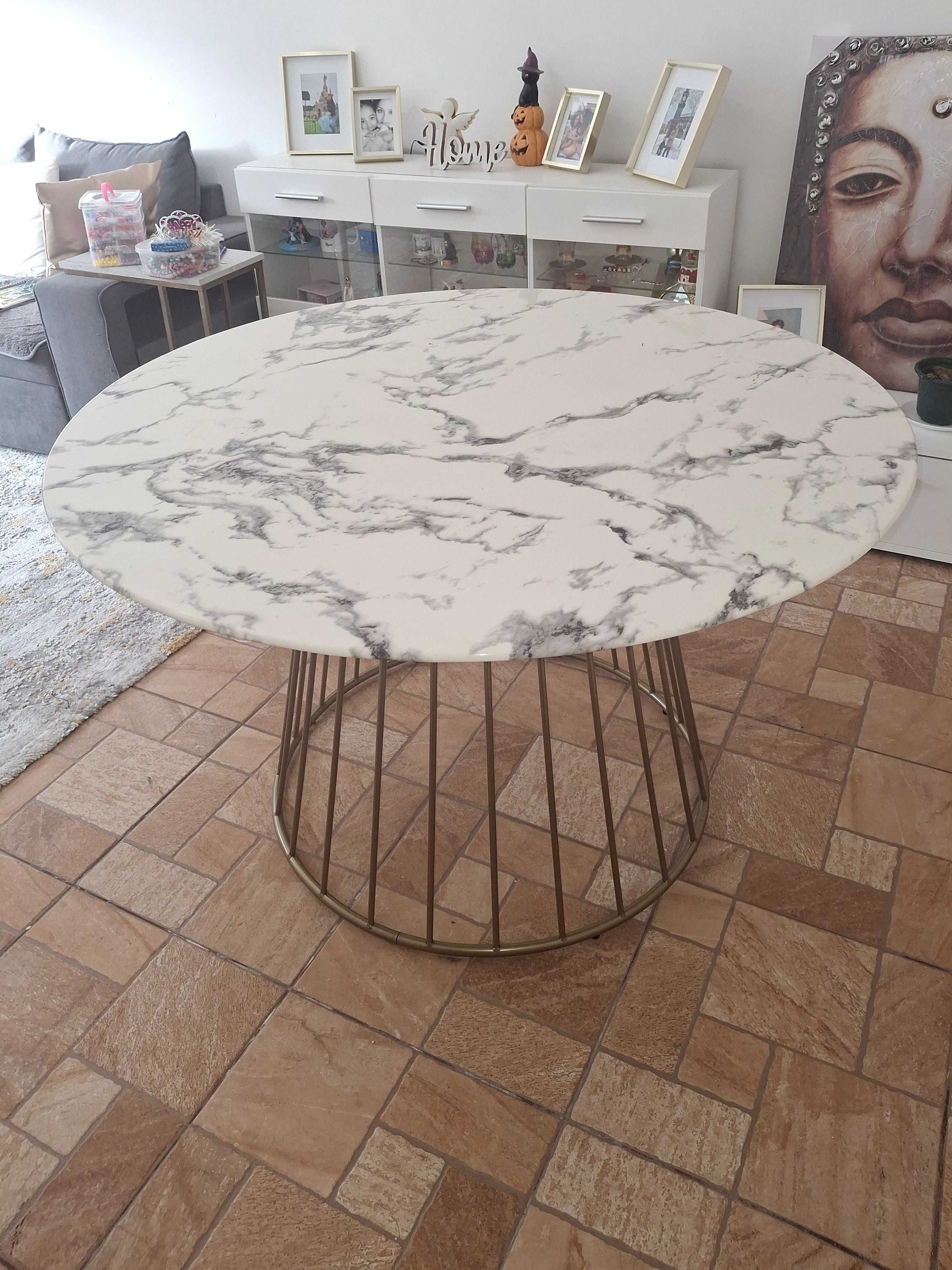 Mesa de jantar  padrao marmore