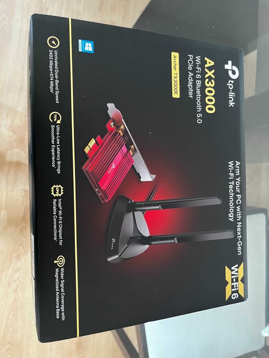 TP-Link Archer TX3000E AX3000 Wi-Fi 6 PCIe + BT 5.0 novo com garantia