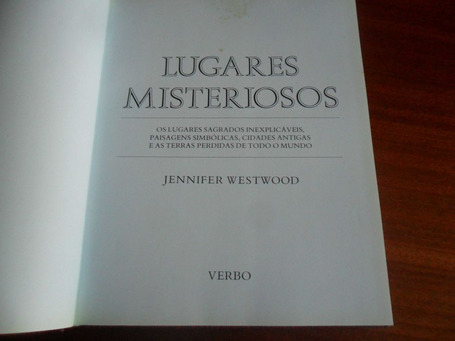 "Lugares Misteriosos" de de Jennifer Westwood - 1ª Edição de 1990
