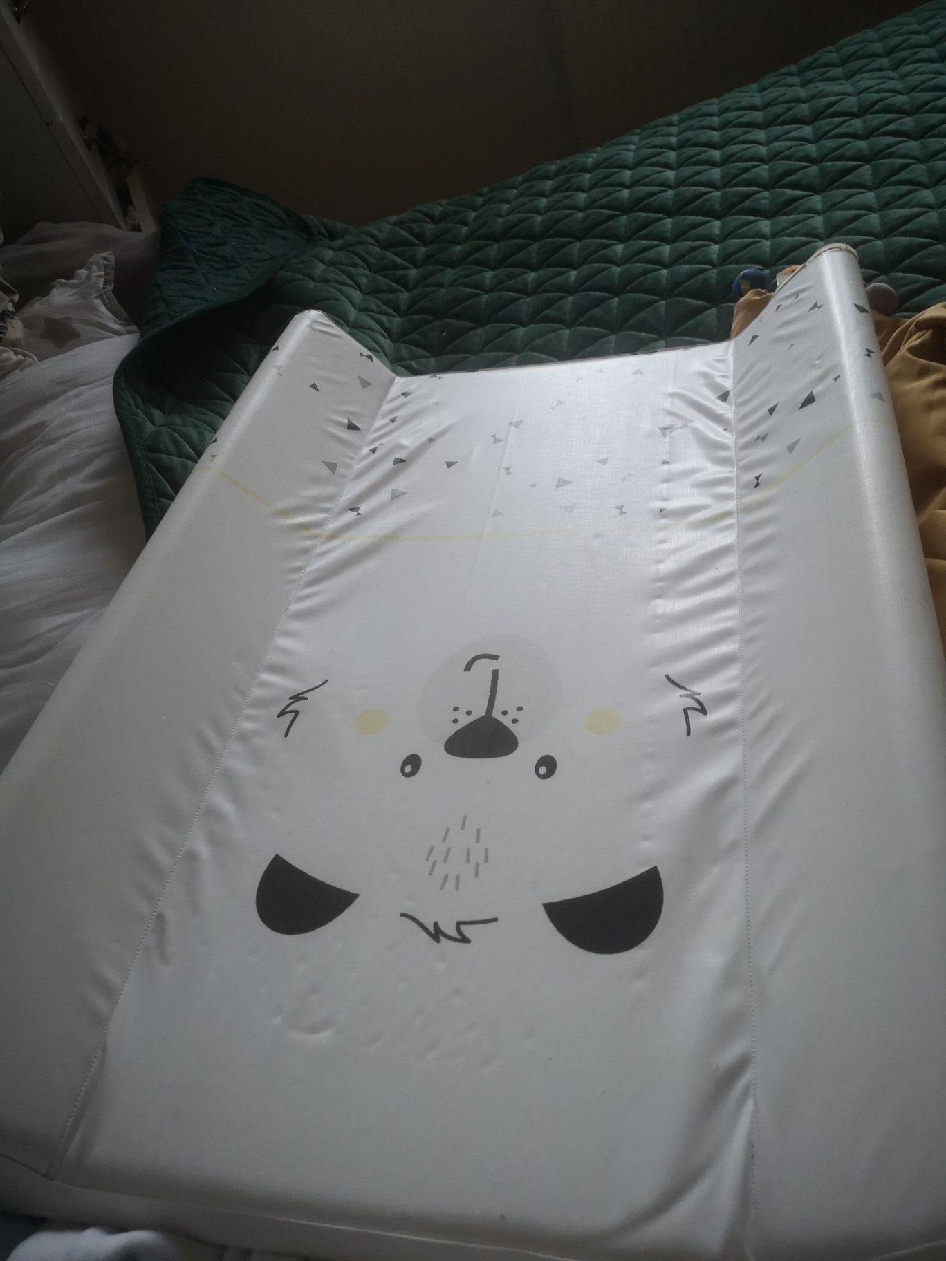 Przewijak biały na łóżeczko łóżko dziecięce niemowlęce biały z płyty