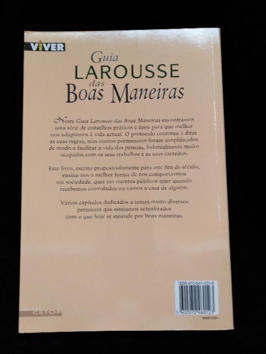 "Guia Larousse das Boas Maneiras"- 1ª Edição-Novo