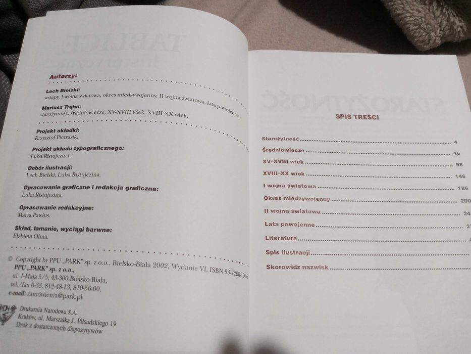 Książka "Tablice historyczne"