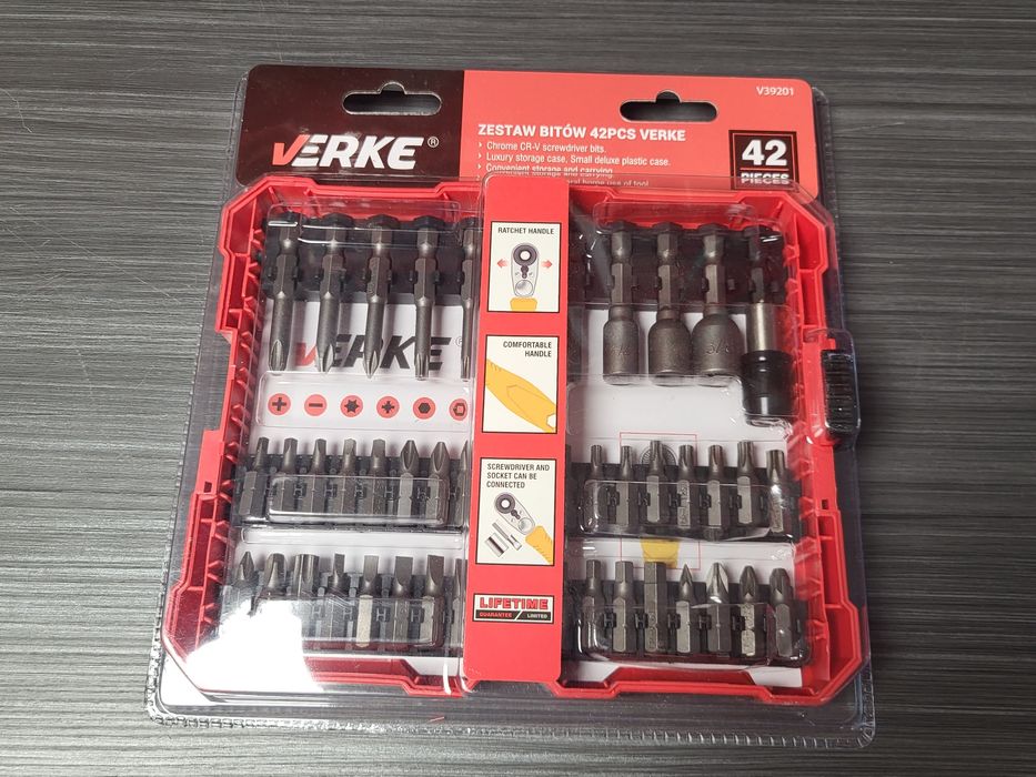 Zestaw bitów bity końcówki torx imbus płaskie 42 Verke