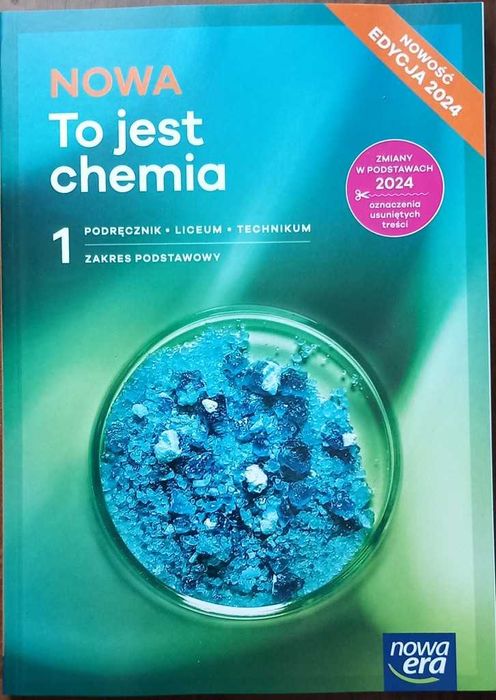 To jest chemia 1 NOWA Podręcznik podstawa edycja 2024