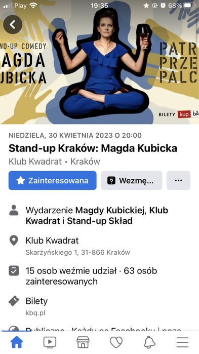 bilety Magda Kubicka 30.04.2023 godz. 20:00