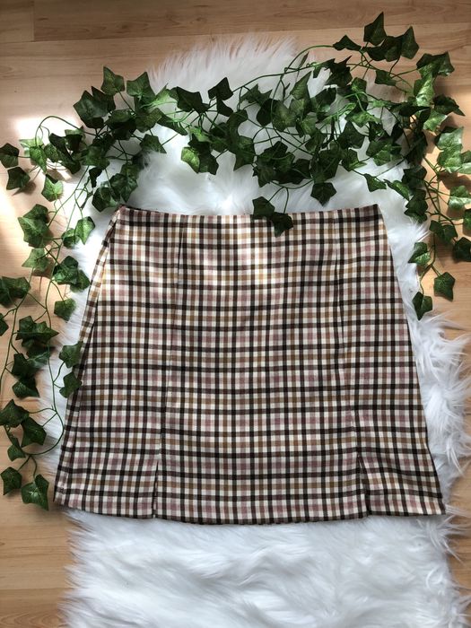 Krótka spódniczka w krate vintage primark