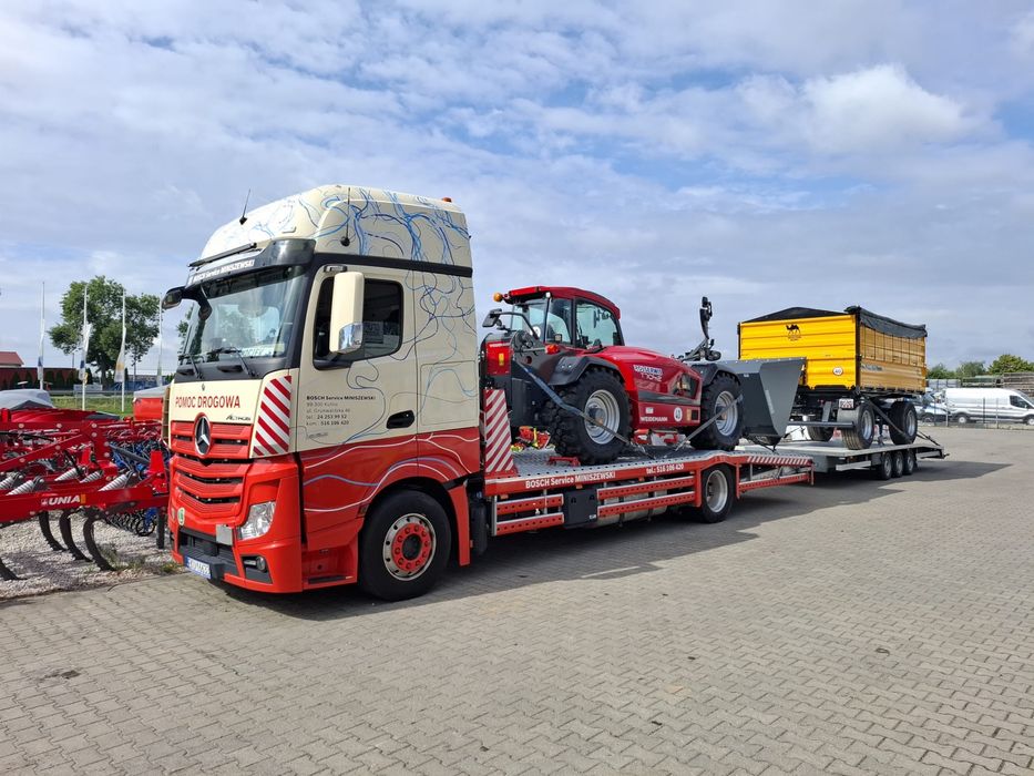 Transport masyn rolniczych budowlanych
