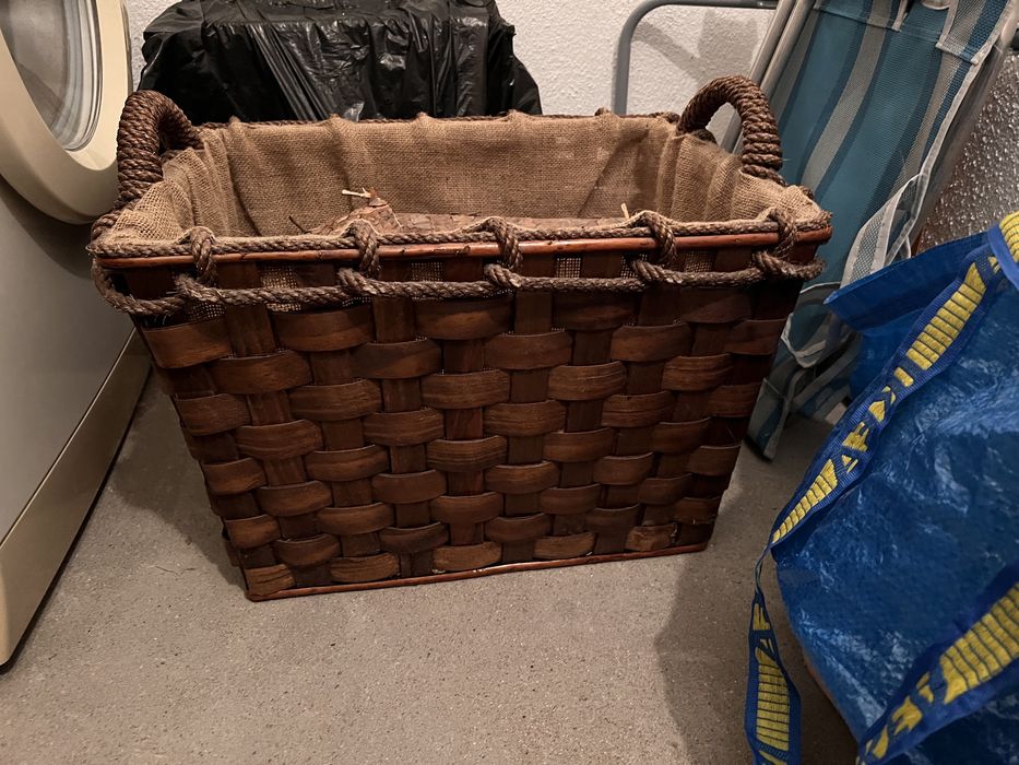 Cesto para  lenha lareira