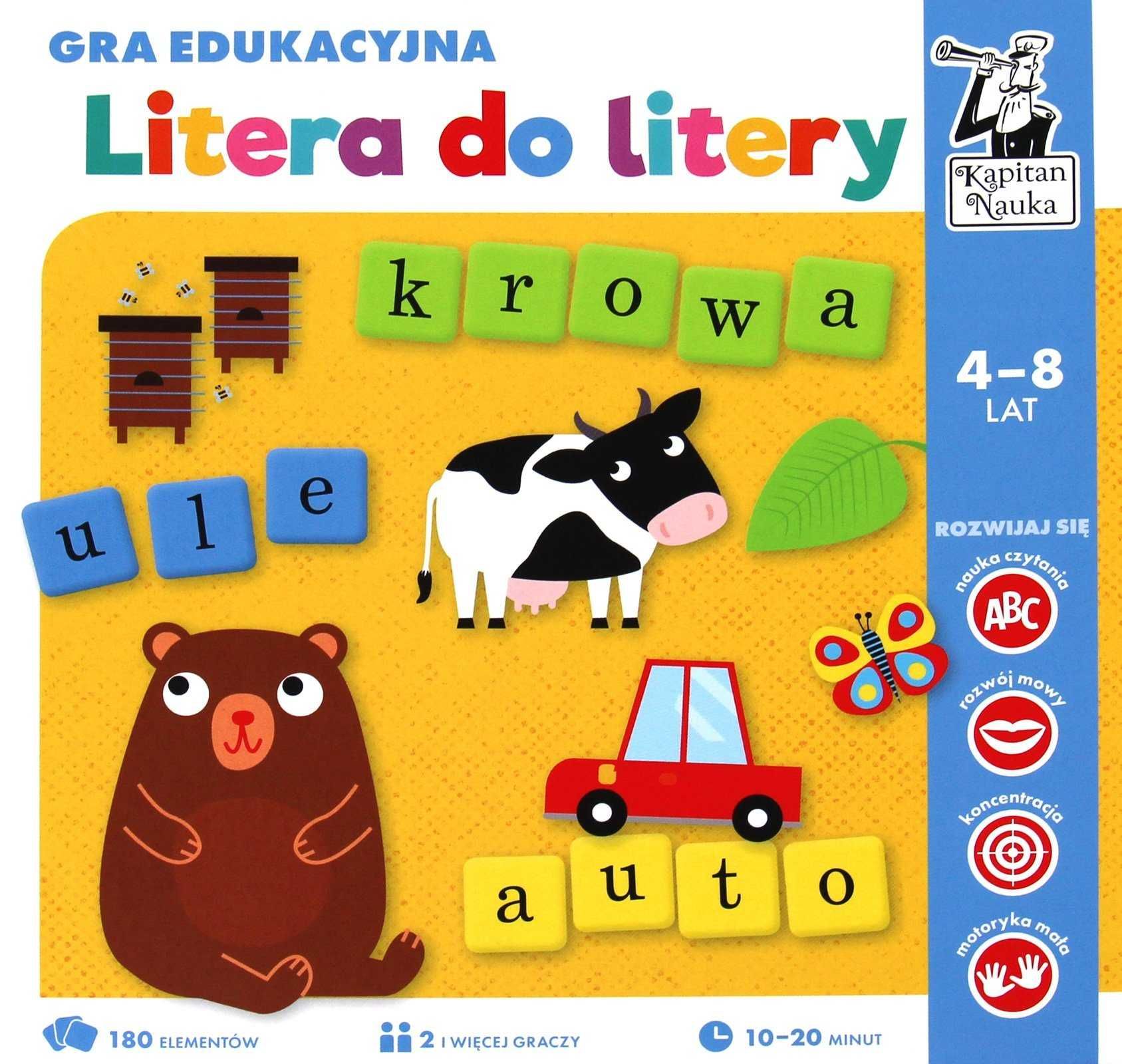 Litera do litery Kapitan Nauka gra edukacyjna