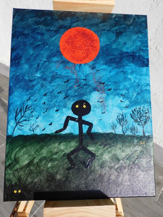 Obraz ,,Krwawa pełnia"