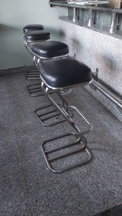 hokery chromowane 10 szt