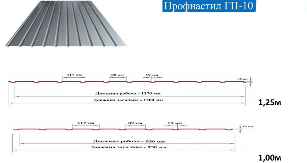 Профнастил/металочерепиця на дах та паркан. Ціни від виробника!!!