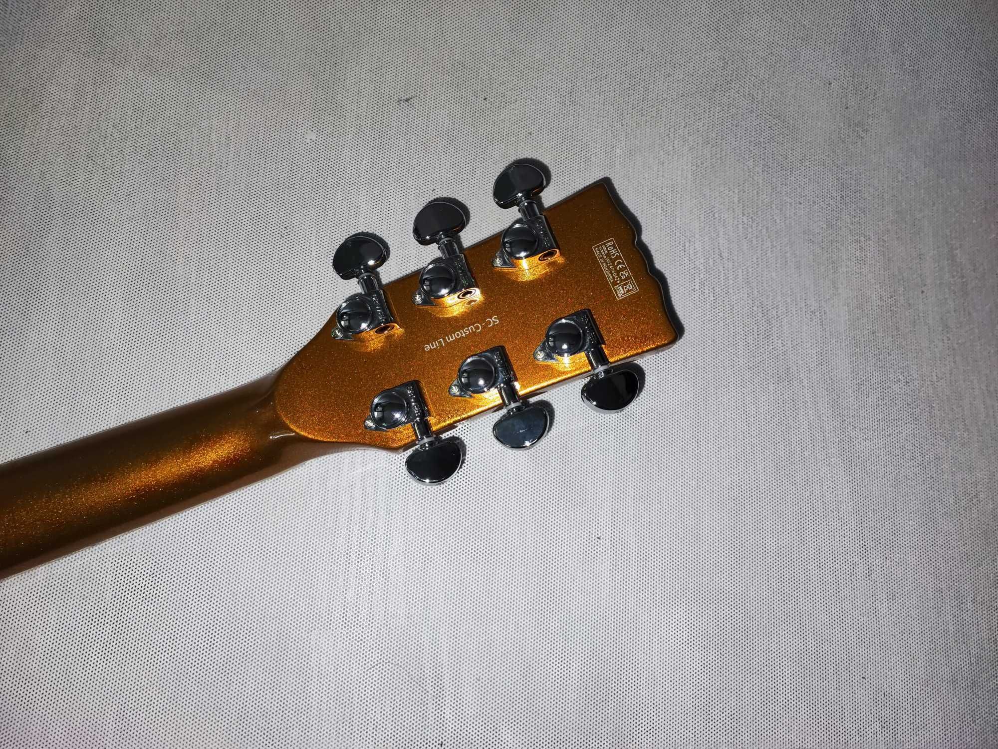 HARLEY BENTON SC-CUSTOM III Gold Top nowa gitara Les Paul - ustawiona!