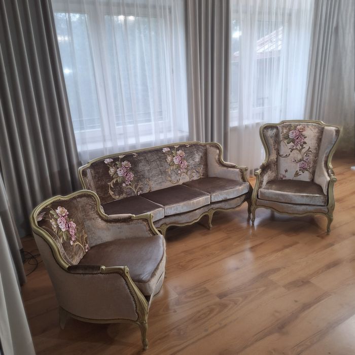 Zestaw Ludwik  sofa plus 2 fotele