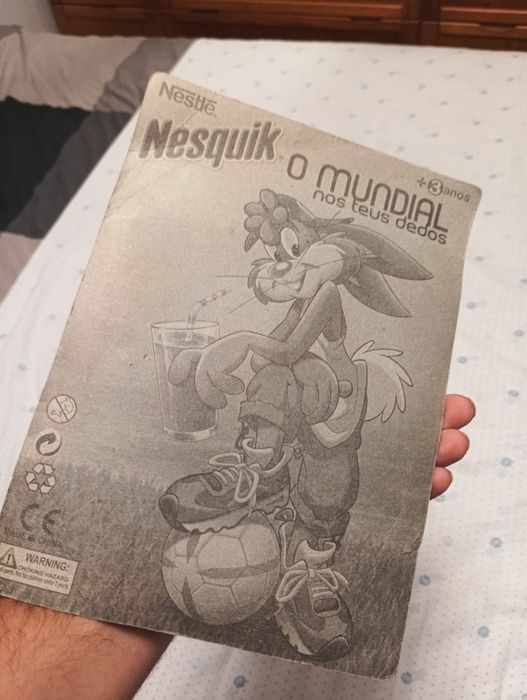 Brinquedo Nesquik O Mundial nos teus dedos