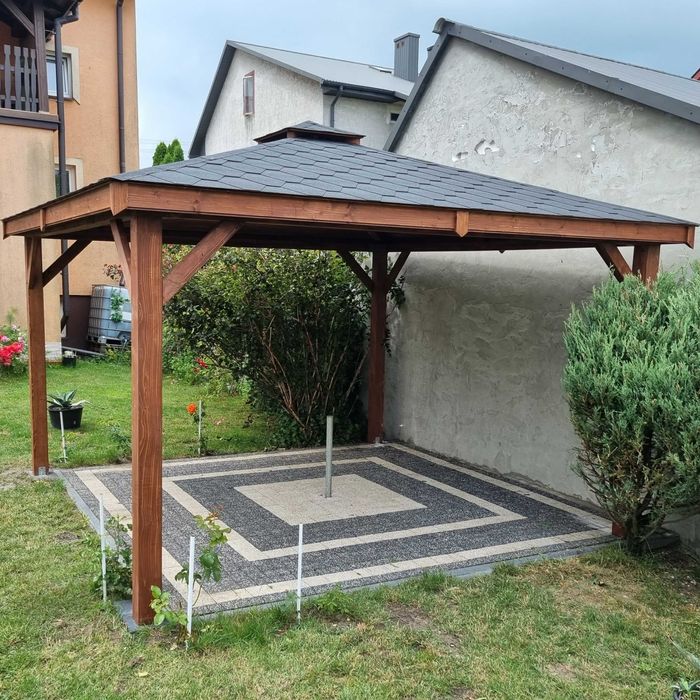 Altana  MALTA 3X4 ,altanka,  wiata, pergola, słupy 12x12, KAŻDY WYMIAR