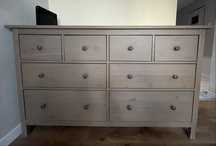 Komoda IKEA HEMNES 8 szuflad w kolorze szary brąz 162x51x97