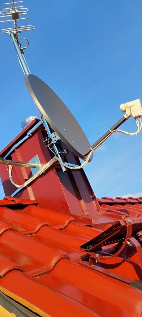 Montaż anten satelitarnych i naziemnych DVB-T T2 LTE