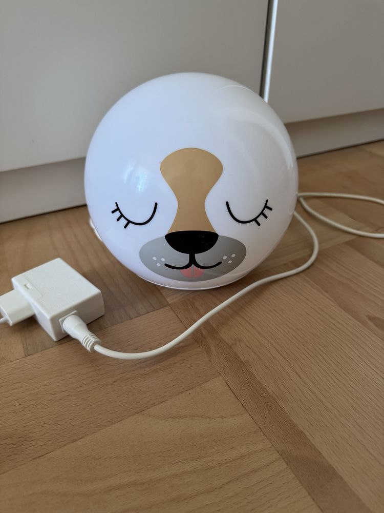 IKEA lampa nocna stołowa Angarna piesek LED