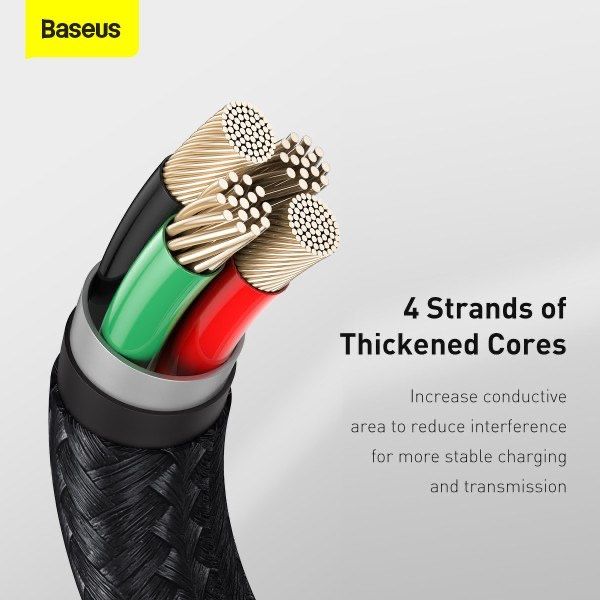 Кабель с чипом Baseus USB to Lightning 100см Быстрая Зарядка iPhone