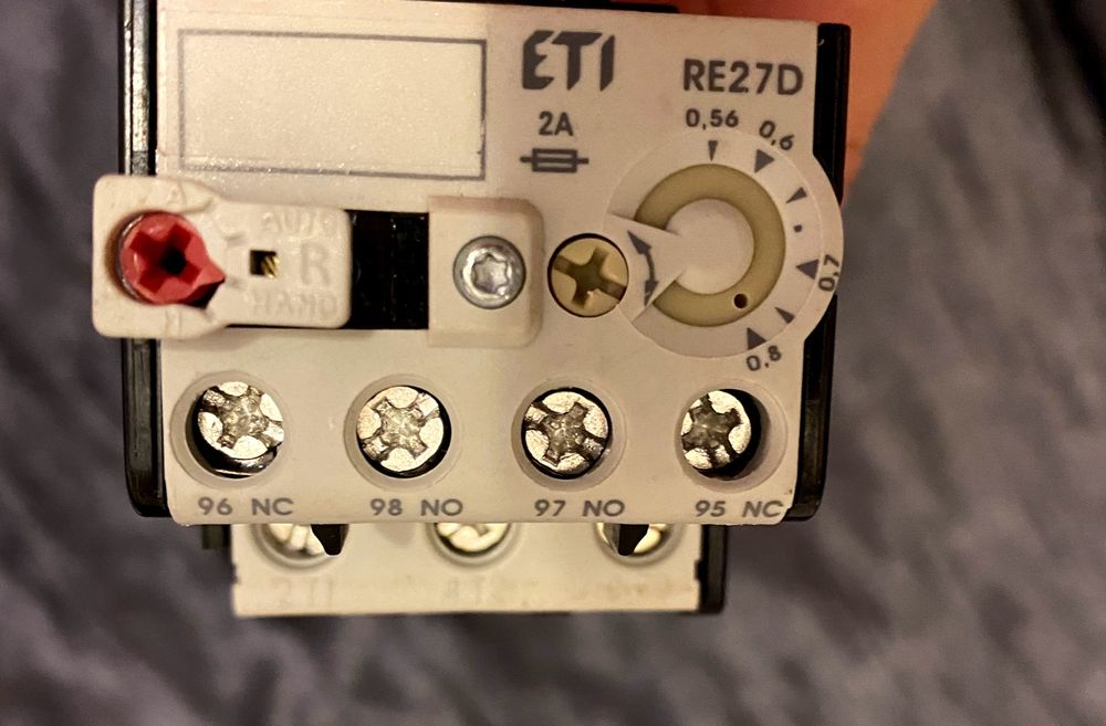 Тепловое реле ETI RE 27D-0,8 (0,56-0,8 A) 4642402