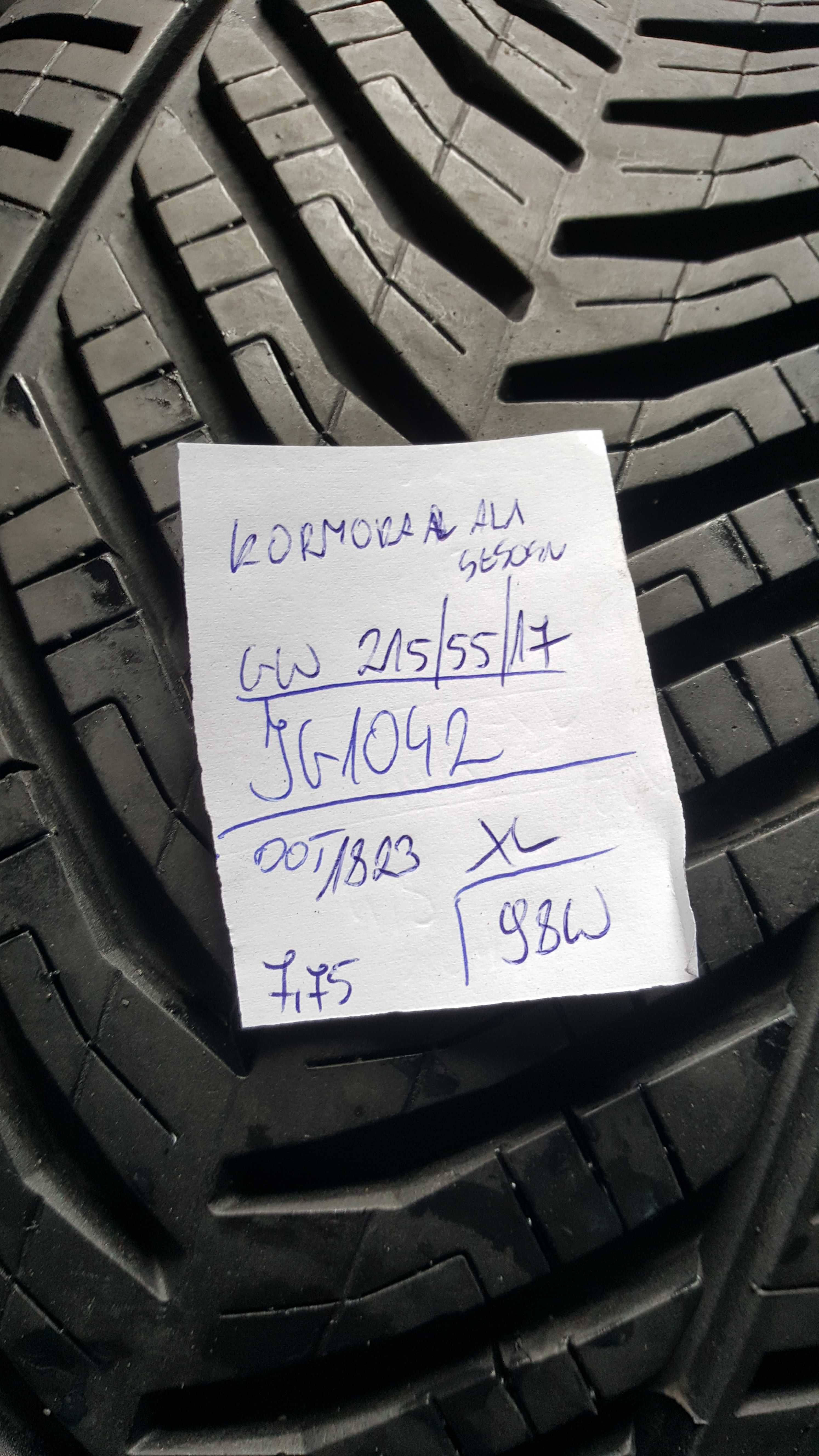 Kormoran 215/55 r17 All Season XL /// 8mm!! 2023r wysyłka GRATIS