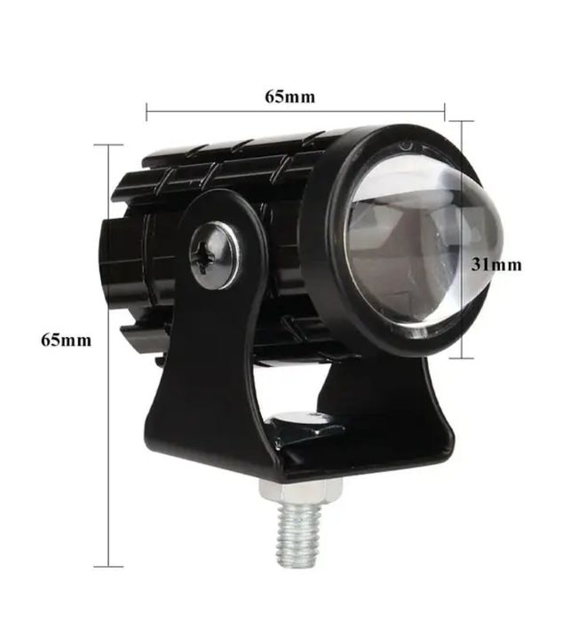 Світлодіодні двокольорові протитуманні фари Авто Moto LED Mini з кнопк