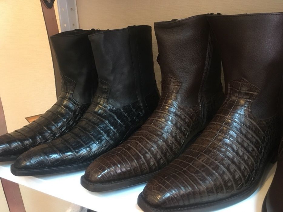 Обувь из кожи крокодила
