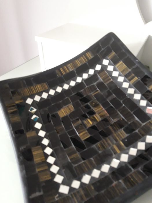 Komplet wazon i dwie patery mozaika