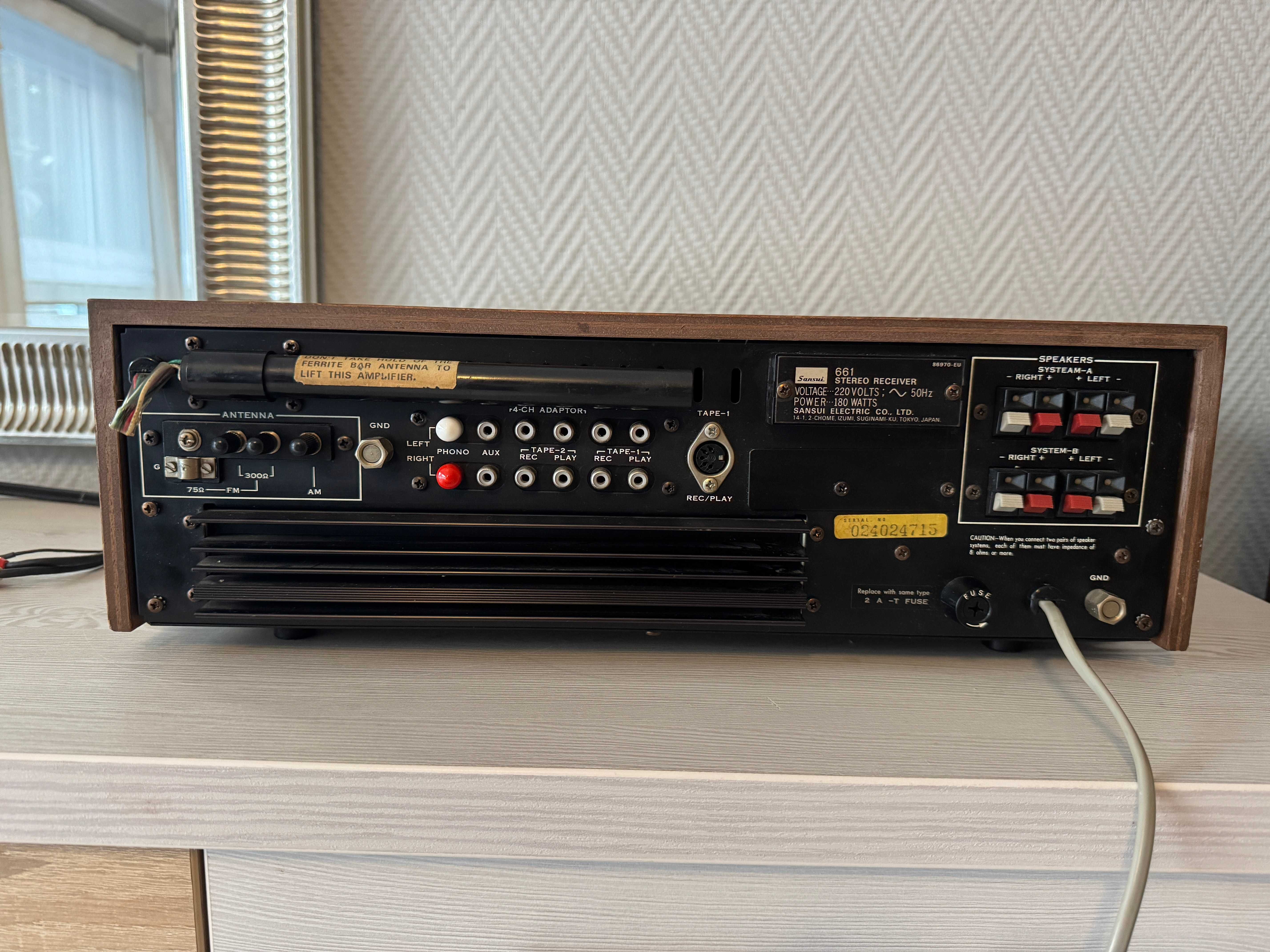SANSUI 661 Amplituner Top Hi-Fi Stereo