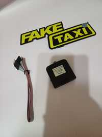 Лэд наклейка  на лобовое  стекло Такси